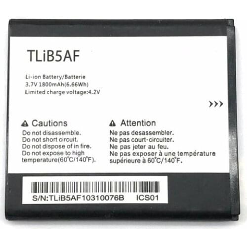 1800mAh TLiB5AF Battery For Alcatel One Touch Pop C5 OT 5036 5036D 5037 5037D 5037A 5037X phone battery