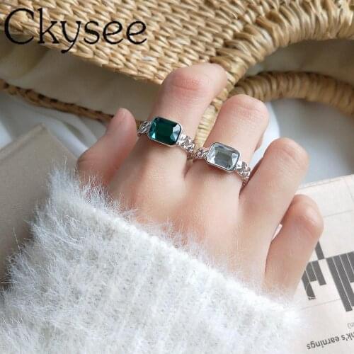 Кольца с фианитами для женщин Ckysee China At AliExpress