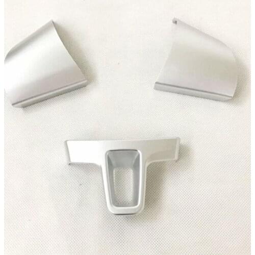 For Touran 2009 2010 2011 2012 2013 2014 2015 ABS Matte Car Steering wheel Button frame Cover Trim accessories car styling 3pcs