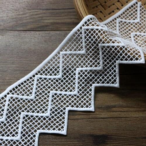 Hot sale 10.5cm double high soluble lace embroidery lace DIY manual material High-quality