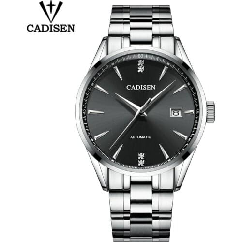 CADISEN 2019 Hot Mens Watches Automatic Mechanical Watch Man Top Brand Luxury Stainless steel Waterproof Watch relogio masculino