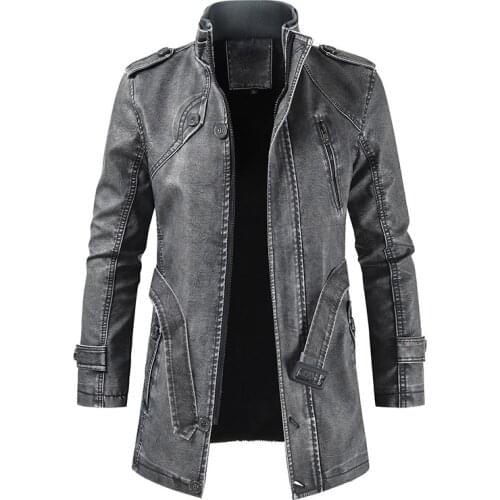 Nowsaa New Mens Leather Jackets Autumn Casual Motorcycle PU Jacket Biker Leather Coats Brand Clothing EU Size Streetwear Punk