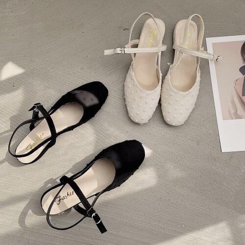 Mid-heel Gentle Sandals Womens Shoes 2021 Summer New Temperament Thick-heeled Fashion Sandals Ladies Shoes