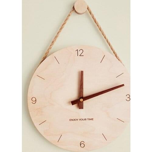 Wall Clock Wooden Nordic Creative Clocks Home Living Room Clock Decoration Wall Decor for Living Room Creative Gifts