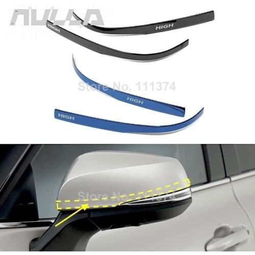 Stainless Steel For Toyota Highlander Kluger 2021 2022 Car Exterior Door Rearview Mirror Decoration Sticker Trim Accessories