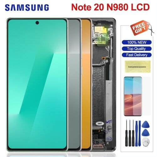 Original Note20 LCD For Samsung Galaxy Note 20 N980 Display Touch Screen Digitizer Assembly For Samsung N980 N980F SN980F/DS