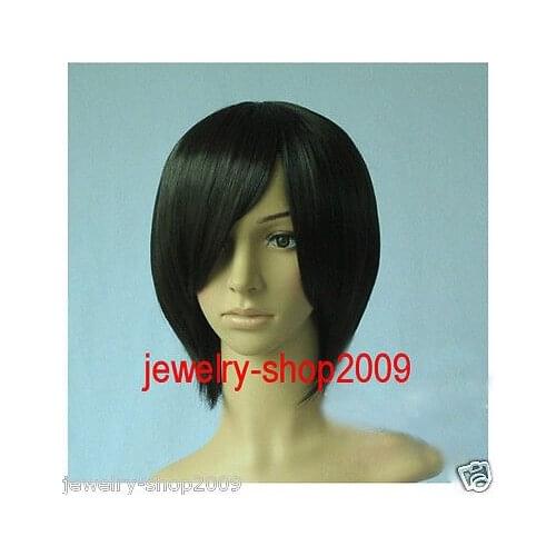 Shun Peluca perruque wholesale New wig Cosplay Skylark Short Black heat Wig Ladies hair Wigs
