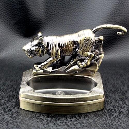 Tiger Appearance Ashtray with Lighter Smoking Accessories for Weed Living Room Office Decoration Regalos Para Hombre Originales