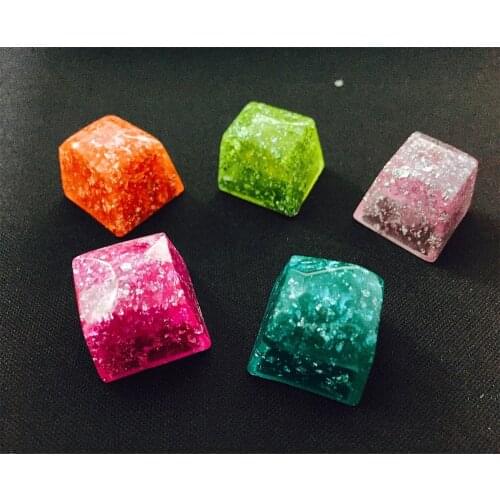 Handmade Polygonal Gem Cutting Resin Artisan Keycap R4 Keycaps Key Cap For Cherry MX Gaming Mechanical Keyboard