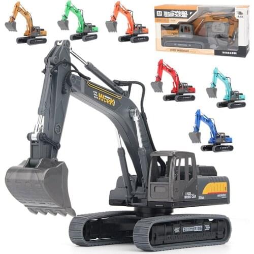 Boy Construction Toy Car Crawler Walking Beach Excavator Model Childrens Toy Joint Movable Construction Vehicle Excavator Model