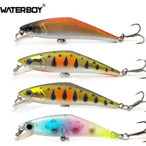 WATERBOY 6.3cm 6.3g Minnow Wobblers Lure Hard Fishing Bait Artificial Plastic Fish Tackle 2019 Classic New Model Factory Price