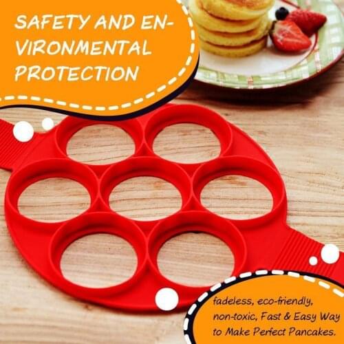 Fried Egg Pancake Maker Nonstick Cooking Tool Round Heart Pancake Maker Egg Cooker Pan Flip Eggs Mold Kitchen Baking Accessories