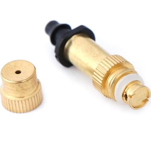1/4" Copper Atomized Agriculture Greenhouse Garden Watering Sprinkler Mist Irrigation Spray Nozzles Water Fog