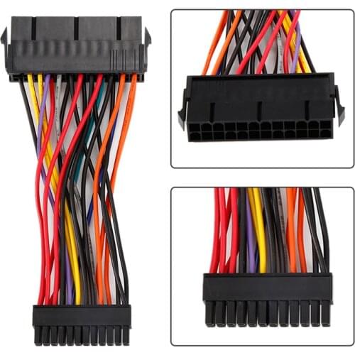 10CM ATX PSU Standard 24Pin Female to Mini 24P Male Internal Power Adapter Converter Cable Wire for DELL 780 980 760 960 PC