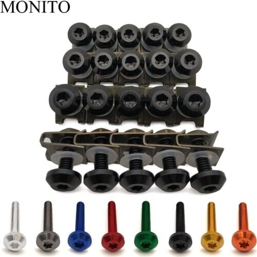 20pcs For KTM 1050 1190 1290 Adventure 640 690 SMC/Duke/Enduro R Motorcycle Custom Fairing Body Bolt Screw Spring Bolts Nuts M6