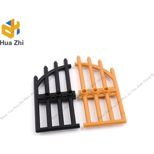 Building Blocks Parts 42448 4PCS Gate 1 x 4 x 9 Arched with Bars and Three Studs LEGOING MOCS Education