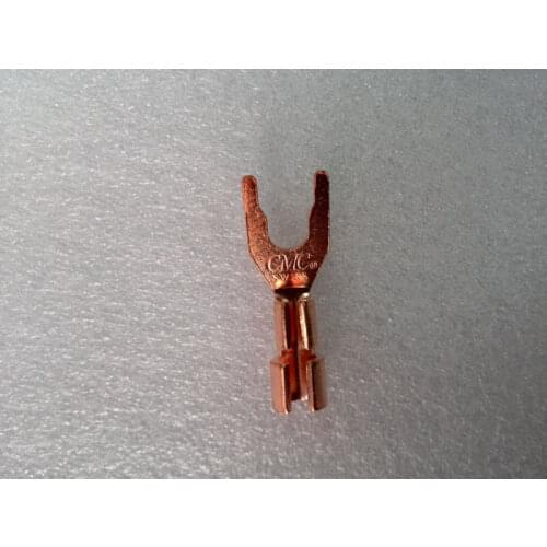 4 PCS CMC 6005-CU-AG Pure Copper Speaker Spades -YD