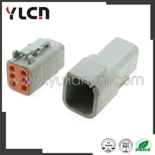 6 pin male and female wire harness connector DTM06-6S DTM04-6P