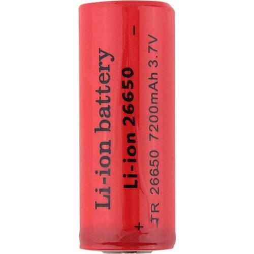 GTF 26650 3.7v 7200mah Rechargeable Li-ion Battery Use for Flashlight DE 7200mah Capacity 26650 lithium Batteries