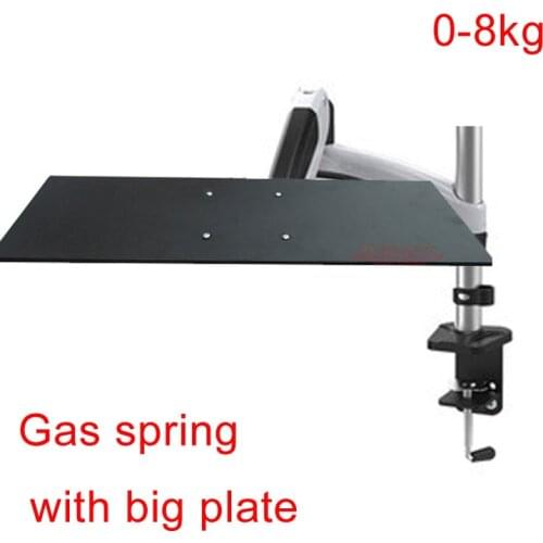 DL-GM112KY Aluminum 27inch 0-8kg 360 rotate clamp air press gas strut gas spring keyboard mount with mouse Laptop desktop holder