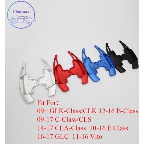 Car-Styling DSG For Mercedes-benz GLK CLK CLS CLA E GLC Class Vito Aluminum Alloy Steering Wheel Shift Paddle Shifters Extension