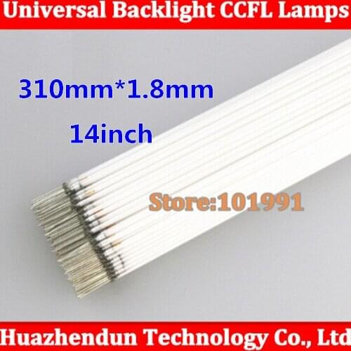Free shipping 150pcs 310 mm LCD CCFL lamp backlight CCFL backlight tube 310MMx1.8mm 14 inch screen CCFL light