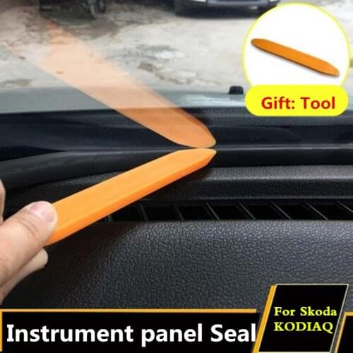 For Skoda KODIAQ Octavia superb 2016 2017 2018 2019 Car dashboard Seal strip rubber seals windshield seal gap Soundproof Strip