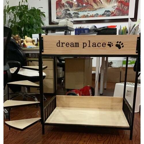 Pet dog bunk bed iron bed cat dog princess bed cat wooden bed pet bunk bed dog wooden bed kennel
