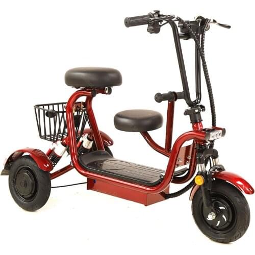 Electric Scooter For Kids Three Wheels Electric Bicycles 350W 48V Parent-child Mini Portable 3 Wheels Electric Bicycle