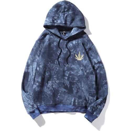 Korean Fashion Tie Dye Mens Oversized Hoodies Pullover Manga Larga Vintage Clothes Women Hooded Las Mujeres Sweetshirts Harajuku