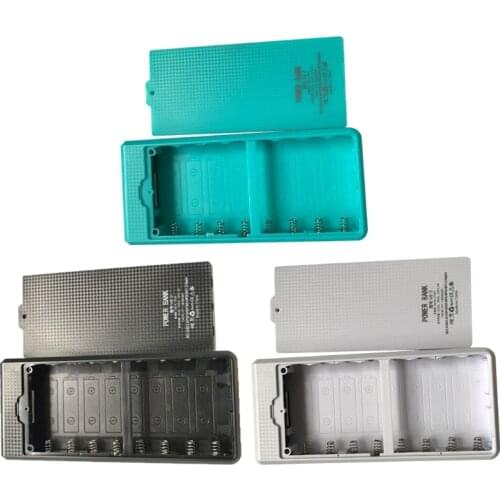 Durable Detachable Dual USB LCD Power Bank Shell 8x18650 Battery Case Portable External Box without Battery Powerbank X6HA