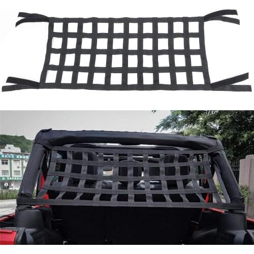 Multifunctional Car Top Roof Storage Hammock Bed Rest Network Cover Accessories for Jeep Wrangler TJ JK 97-18 Car Styling