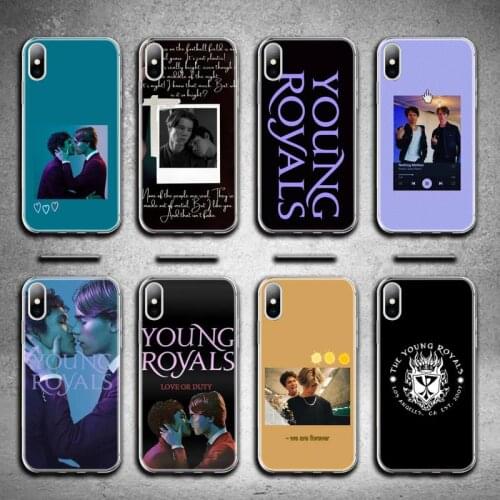 Young Royals Simon and Wilhelm Phone Case For iphone 12 11 Pro Max Mini XS Max 8 7 6 6S Plus X 5S SE 2020 XR Silicone Soft cover