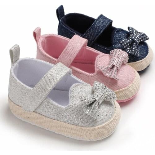 New Fashion Lovely Baby Canvas Shoe Simple Shoes Sneaker Anti-slip Soft Sole Toddler Shoes 0-18M