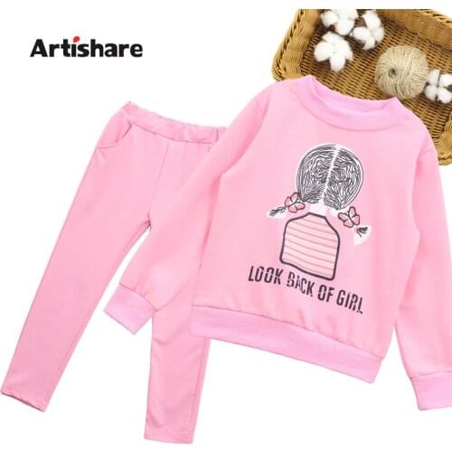 Girls Clothes Sweatshirt + Pants Costume For Girls 2021 Newest Girls Tracksuit Casual Style Kids Clothing 6 8 10 12 14