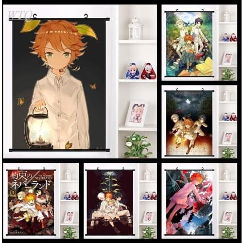 Anime Posters The Promised Neverland Posters HD Print Canvas Painting Wall Decor Poster Wall Art Picture Decoration Home Decor