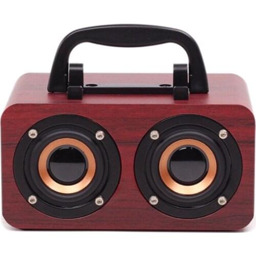 20CB Wireless Stereo Retro Speakers Portable Bluetooth Vintage Speakers with Powerful Sound TF Card for Kitchen Bedrooms