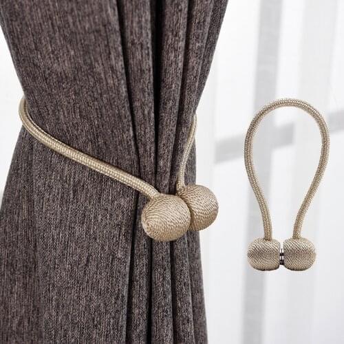 Multi-color optional Curtains bandage simple modern curtain versatile tie magnetic buckle Curtain ornaments