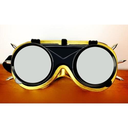 Corzzet Unisex Gothic Vintage Victorian Steampunk Goggles Burlesque Punk Party Cosplay Retro Glasses