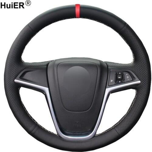 Hand Sewing Car Steering Wheel Cover For Opel Astra (J) 2010-2015 Ampera 2012-2015 Meriva (B) 2010-2017 Zafira Tourer Astra GTC