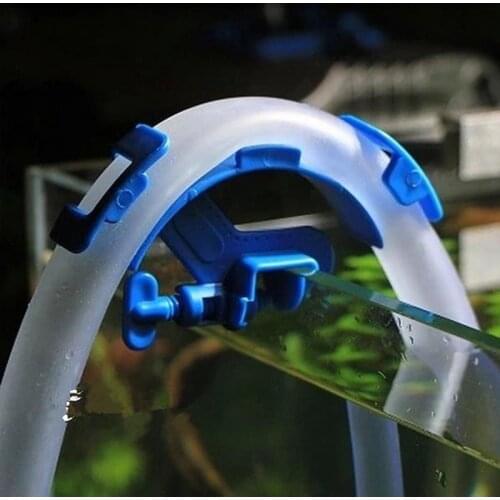 Blue Fish Aquarium Filtration Water Pipe Filter Hose Holder For Mount Tube Tank Accessories Hose Holder