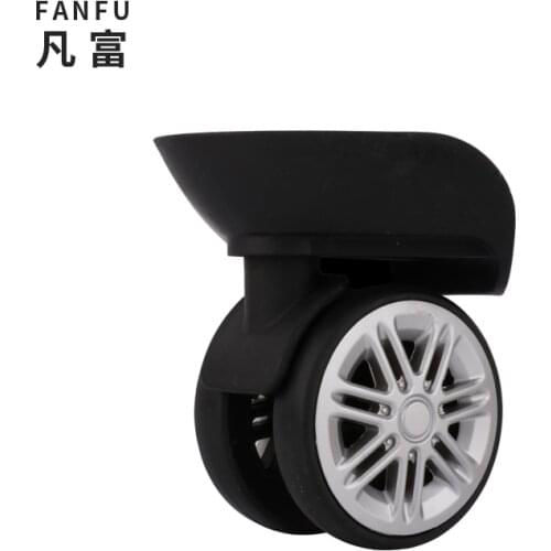 Suitcase casters wheels pull wheel bag accessories makeup trolley luggage replacement casters accessorie Parts black Wheels