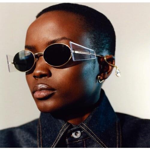 2020 New Mens and Womens Fashion Trends Sunglasses Hip Hop Sun Glasses Punk Steam Round Sunglasses Lens Windbreak