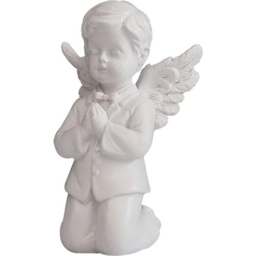Angel Statue Praying Desktop Ornaments Creative Decor for Home Indoor Desktop Decoration Art Crafts Living Room Item