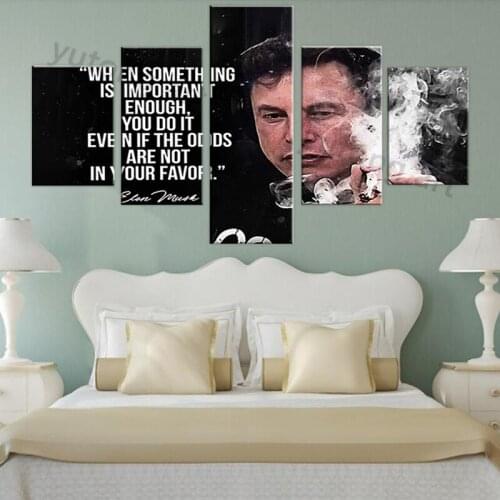 Elon Musk Canvas poster is suitable for college dormitory room decoration and cool posters for men | Funny college p