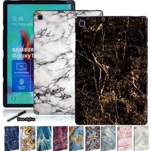 Back Case for Samsung Galaxy Tab S5e T720 T725/Tab S6 T860 T865 10.5"/Tab S7 T870 T875 11" Slim Tablet Hard Shell Case + Stylus