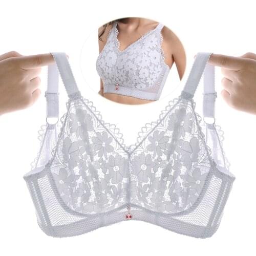 No Rims Sexy Lingeries Women bras big size plus size 120EF 52EF Breathable crystal cup lace womens underwear