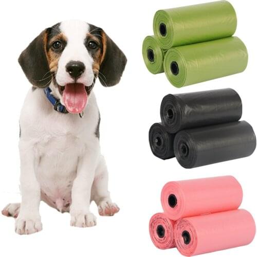 1 roll Garbage Bags Durable Waste Bag Tear Resistance Biodegradable EPI Leakage Proof Poop Bag Set for Pet Dog Cleaning Supplies