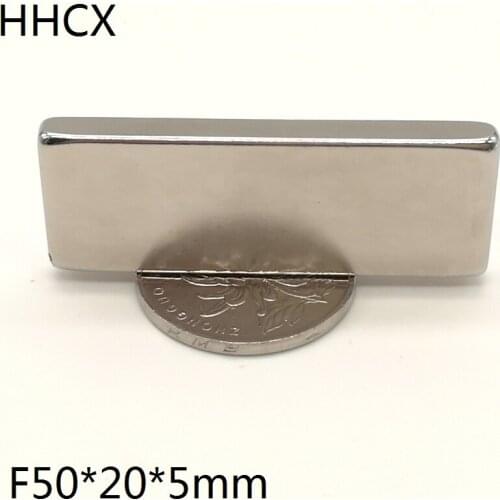 1pcs Magnet 50x20x5 N35 Strong mm Square NdFeB Rare Earth Magnet 50*20*5 Neodymium magnet