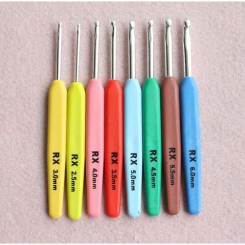 50sets Multi-colour 16pcs Aluminum Set Crochet Hooks Needles Knit Weave Craft Yarn For Home Sewing Needlecrafts